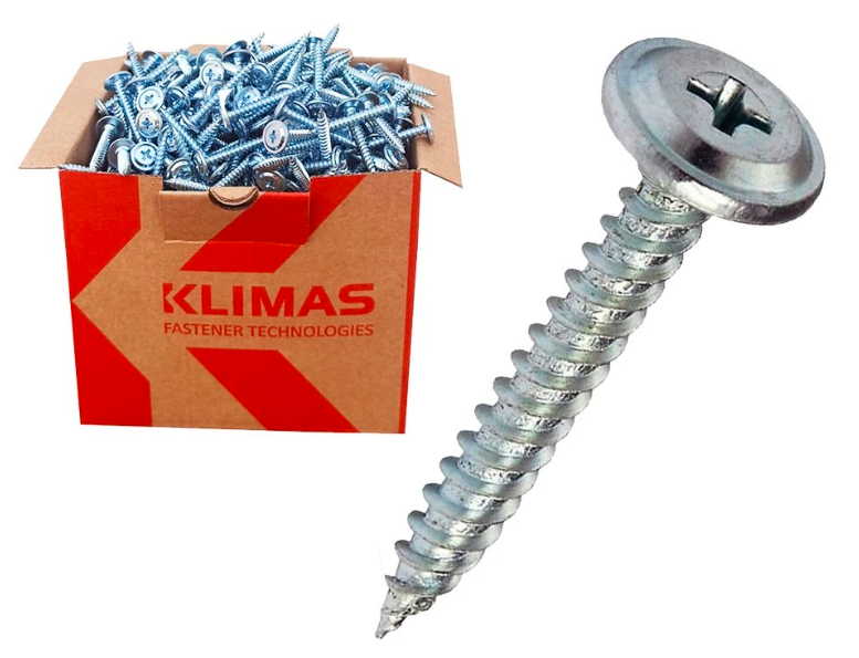 PH 4,2x19mm - 1000 ks - Samovrtné skrutky s plochou hlavou - univerzálne, Click, WPC