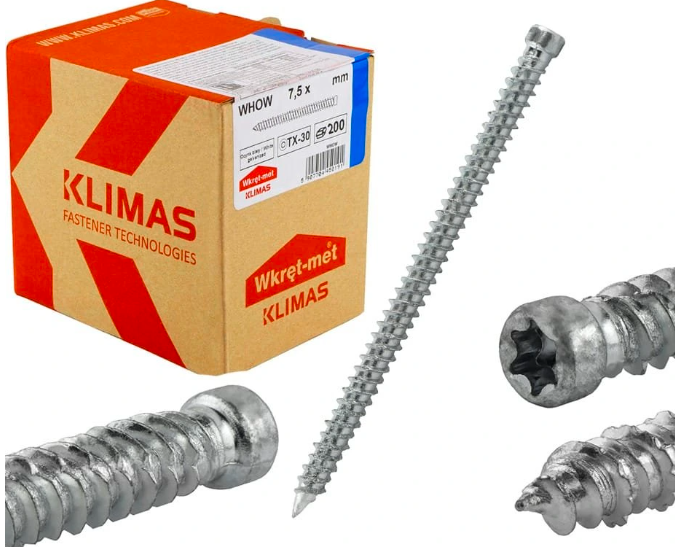 7,5x182mm - 100ks - Turboskrutky kalené - valcová/cylindrická hlava
