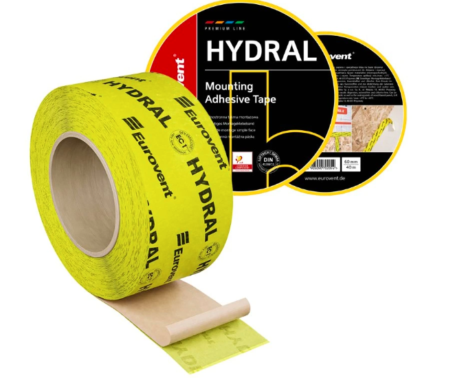 60mm x 40m - Tesniaca páska pre spoje sadrokartonovych a OSB dosiek - Jednostranná HYDRAL