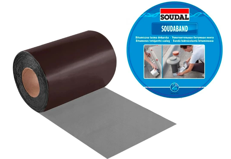 150mm x 10m - Bitúmenová Strešná tesniaca páska Hnedá, Soudal Soudaband