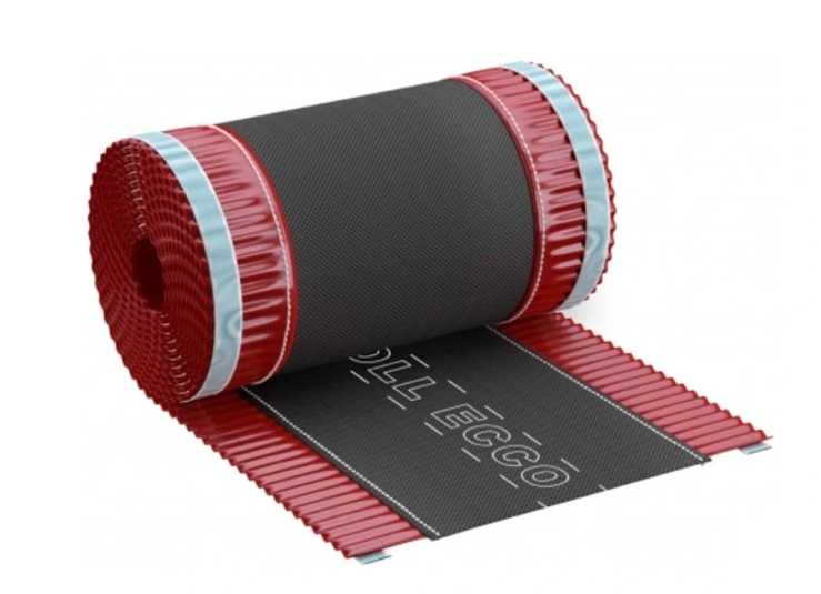 24cm x 5m - Hliníkový hrebeňový pás - Višňová RAL 3011 - ROLL ECCO