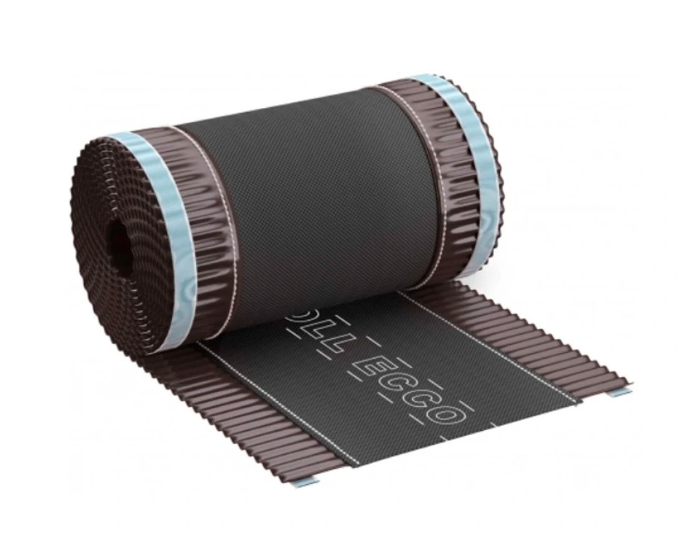 24cm x 5m - Hliníkový hrebeňový pás - Hnedá RAL 8017 - ROLL ECCO