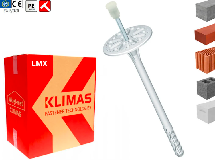 10x70mm - 200ks - Fasádne natĺkacie hmoždinky LMX - kovový tŕň